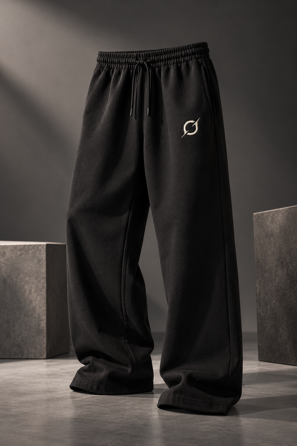 Relaxed Fit Sweatpants – Black.